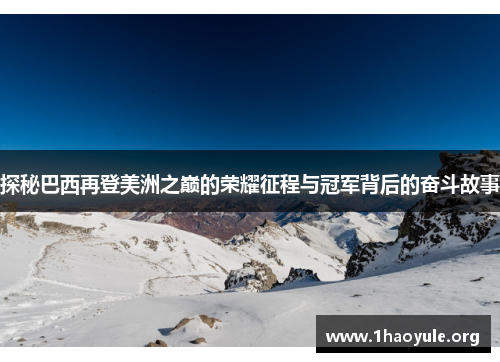 探秘巴西再登美洲之巅的荣耀征程与冠军背后的奋斗故事 探秘巴西再登美洲之巅的荣耀征程与冠军背后的奋斗故事